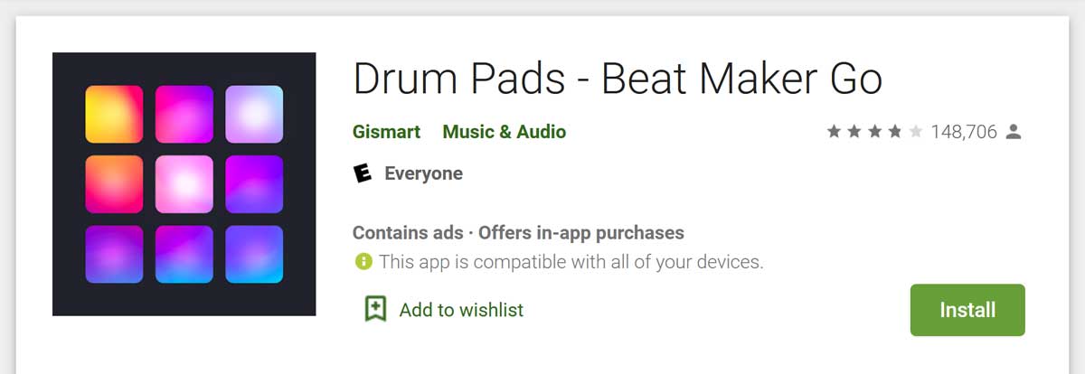 Drum pads-Beat maker Go