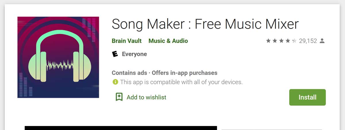 Songmaker-free music mixer